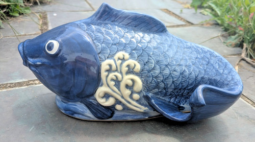 Big pottery fish koi - pottery,